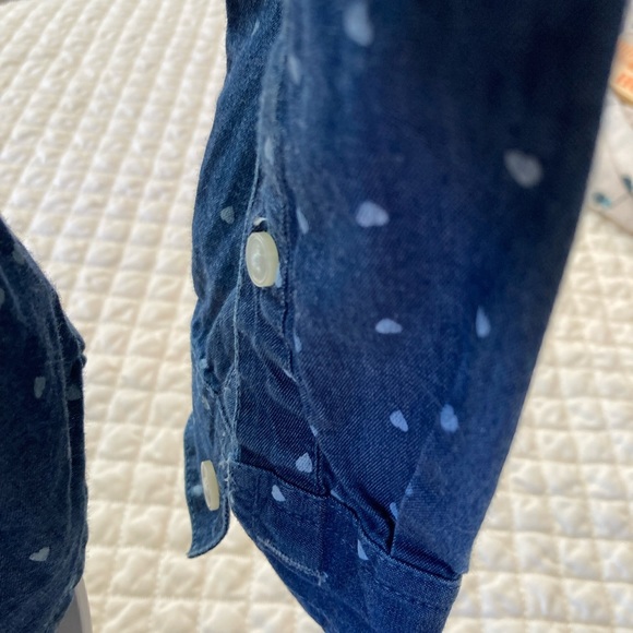 LOFT Softened Button Down Shirt Size L EUC - Picture 8 of 11